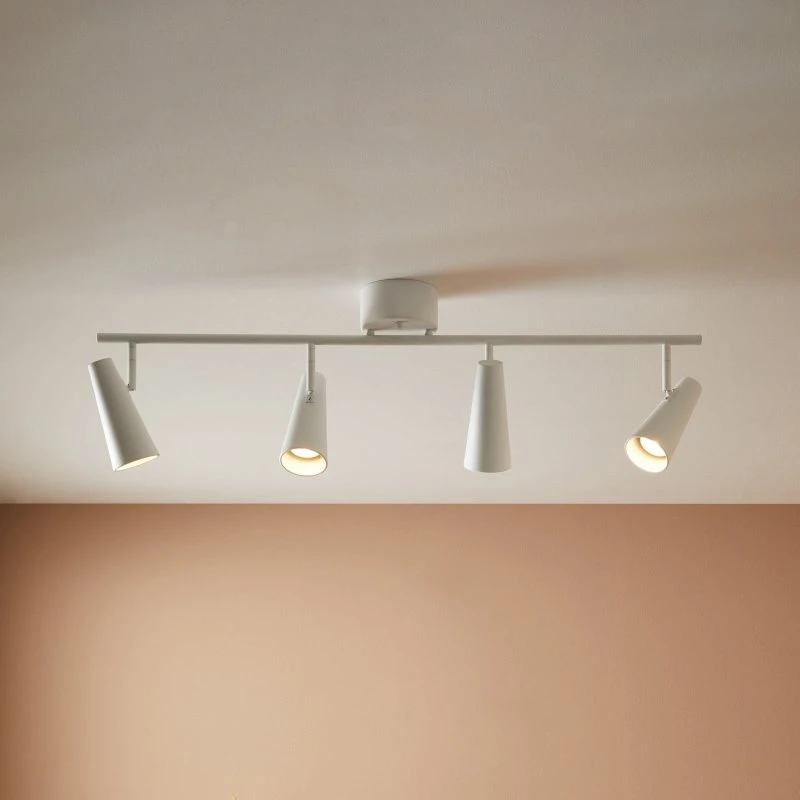Markslöjd Crest Lámpara de Techo Blanca de 4 Luces