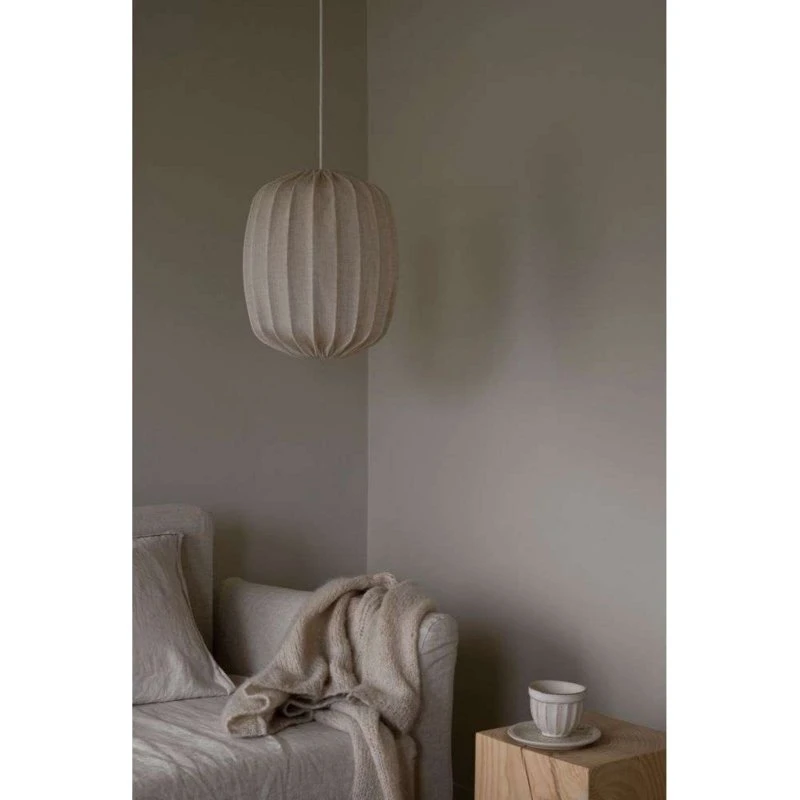 Watt & Veke Pantalla de Lámpara Prisma 25 - Lino Natural