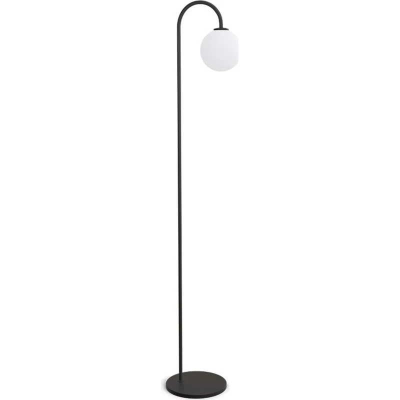 Herstal Lámpara de pie Ballon 137 cm Negro
