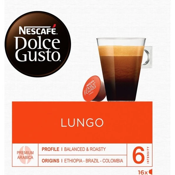 Café Lungo para Dolce Gusto - 16 Cápsulas