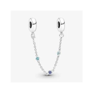 Pandora Cadena Seguridad 3 Gemas Azules 791688C01-05