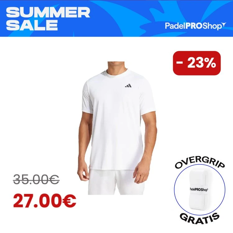 Camiseta Adidas Club Blanca con Tecnología Climacool