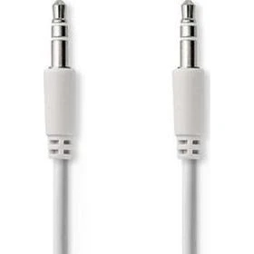 Nedis Cable Audio 3.5mm 1.0m Espiral Blanco
