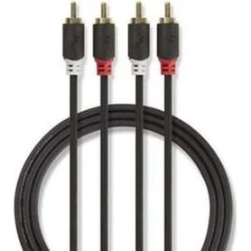 Nedis Cable Audio RCA 3,0 m Gris