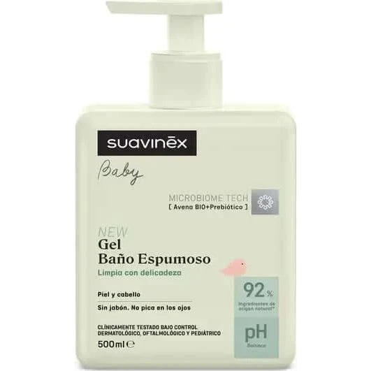 Suavinex Gel de baño espumoso para niños, 500 ml