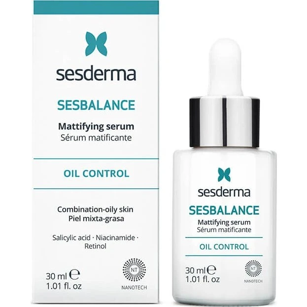 Sesderma Sesbalance Serum Matificante para Piel Mixta y Grasa, 30 ml