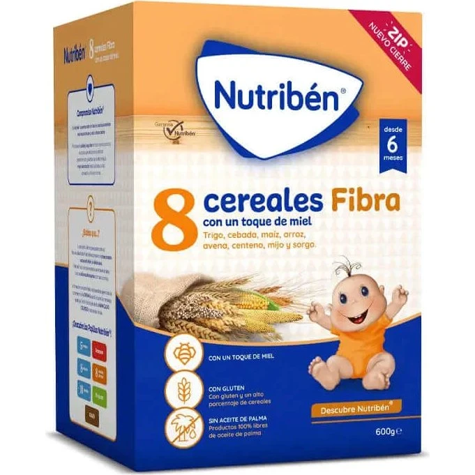 Nutribén 8 Cereales con Miel y Fibra 600 g