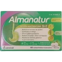 Almanatur 40 comprimidos masticables Sabor Menta