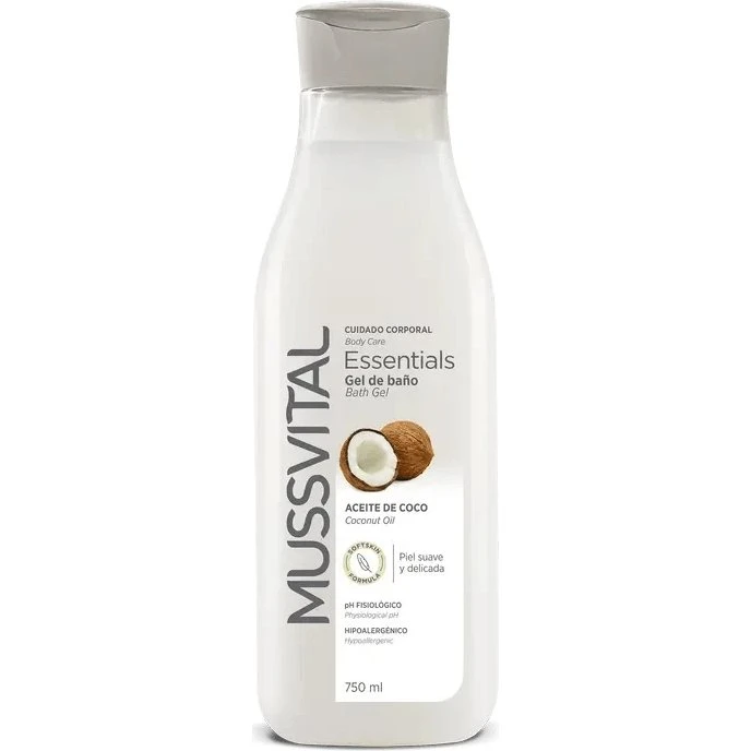 Mussvital Essentials Gel de Baño de Aceite de Coco 750 ml