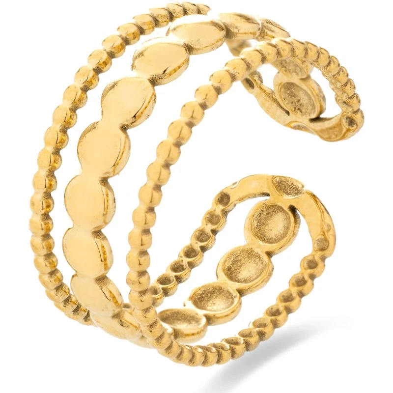 Anillo Faini acabado en oro de 18k