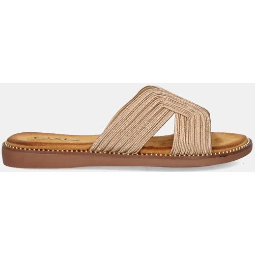 EXE Sandalias ZF1982-F5 Nude con Destellos Oro Talla 36
