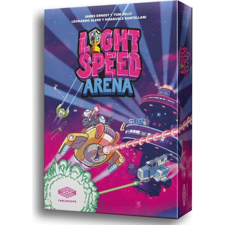 Asmodee Light Speed: Arena - Juego de Mesa de Disparos Espaciales