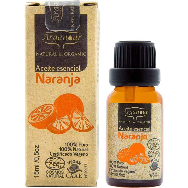 Arganour Aceite Esencial de Naranja 100% Puro 15 ml