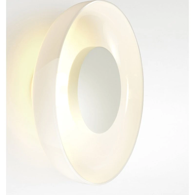 Aplique de pared LED MARSET Aura, Ø 25 cm, opalino