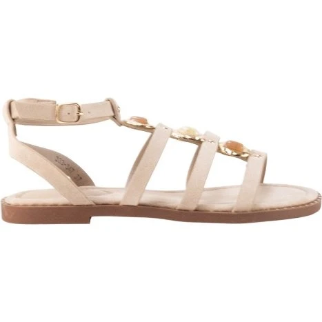 Keslem Sandalias Elegantes Beige con Detalle Nacarado - 333-347