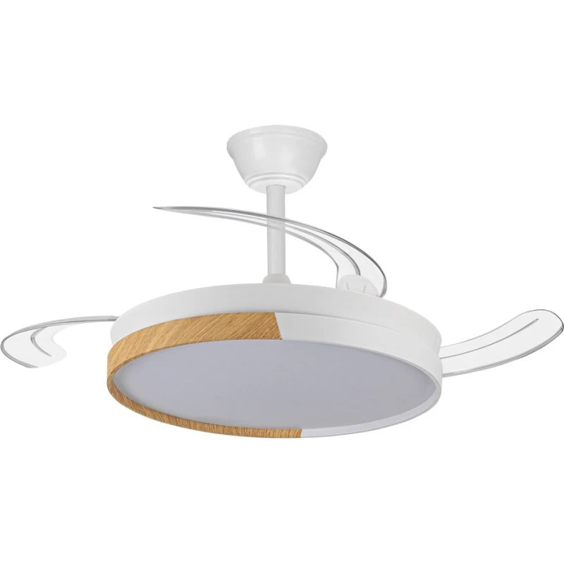 Ventilador de Techo CristalRecord Ecoro con Aspas Retráctiles
