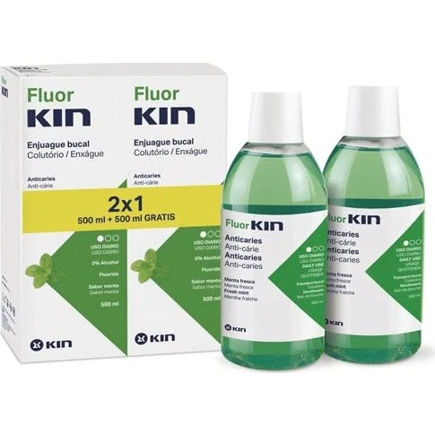 Fluorkin Colutorio Fluorkin AC Menta 2x500ml