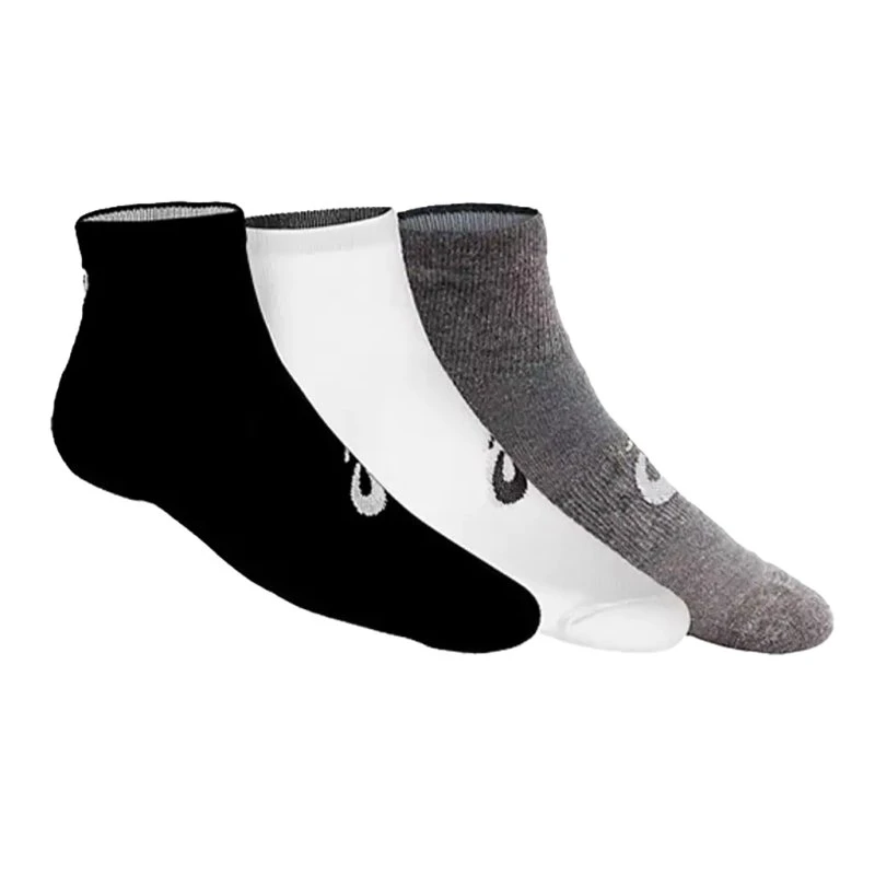Asics Calcetines Quarter Blanco/Negro/Gris (Pack x3)