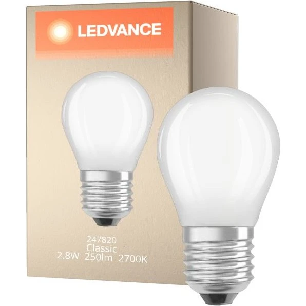 Ledvance Classic LED Pera Mate 2.8W E27 827