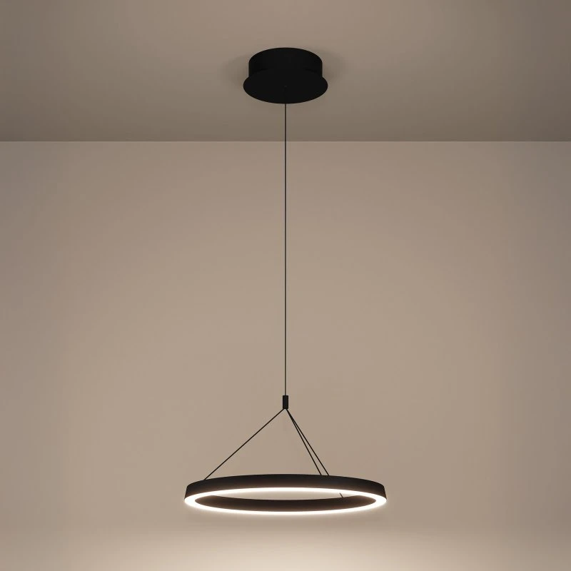 Lámpara colgante LED Stars of Light Canyamel Negra Ø 55 cm CCT