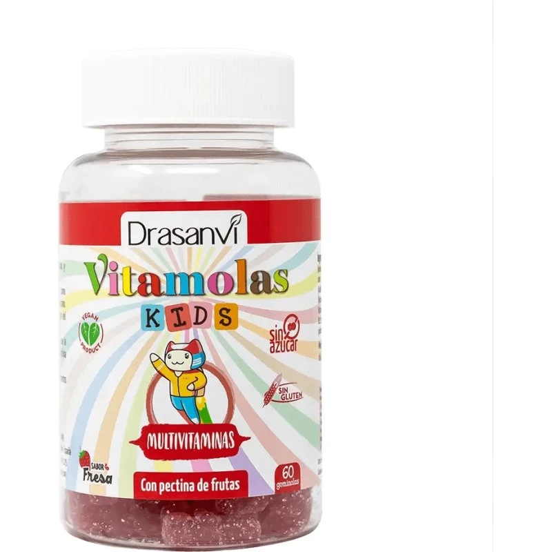 Drasanvi Vitamolas Multivitamínico para Niños, 60 Gominolas Cereza