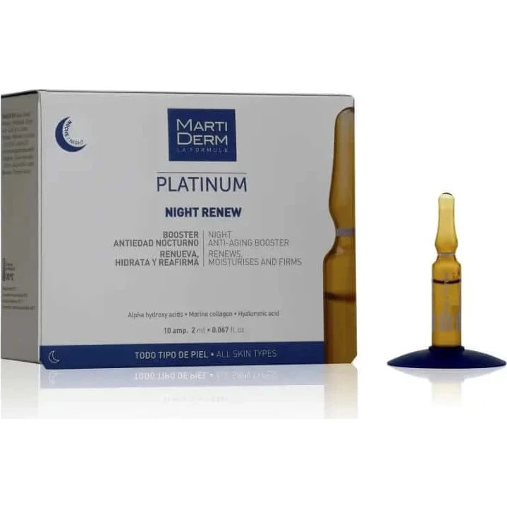 Martiderm Platinum Night Renew Ampollas 10 x 2ml