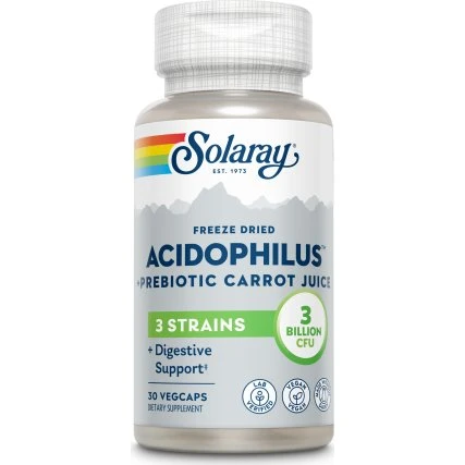 Solaray Acidophilus Plus 30 cápsulas (vegano, refrigerado)