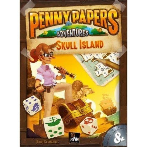 Penny Papers: La Isla de la Calavera - Juego de Mesa de Gestión de Dados