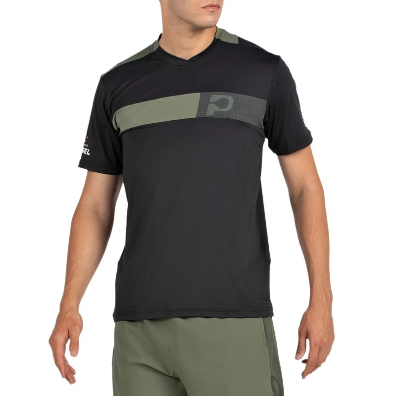 Camiseta Bullpadel Puyo Premier Padel Negro 2026