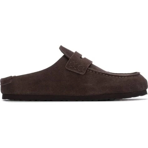 Xti Mocasín Mule con Acabado Efecto Serraje Marrón