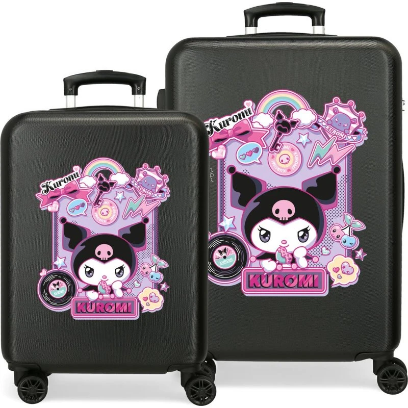 Set de 2 Maletas Trolley ABS Kuromi Wonder Fest 55-65 cm