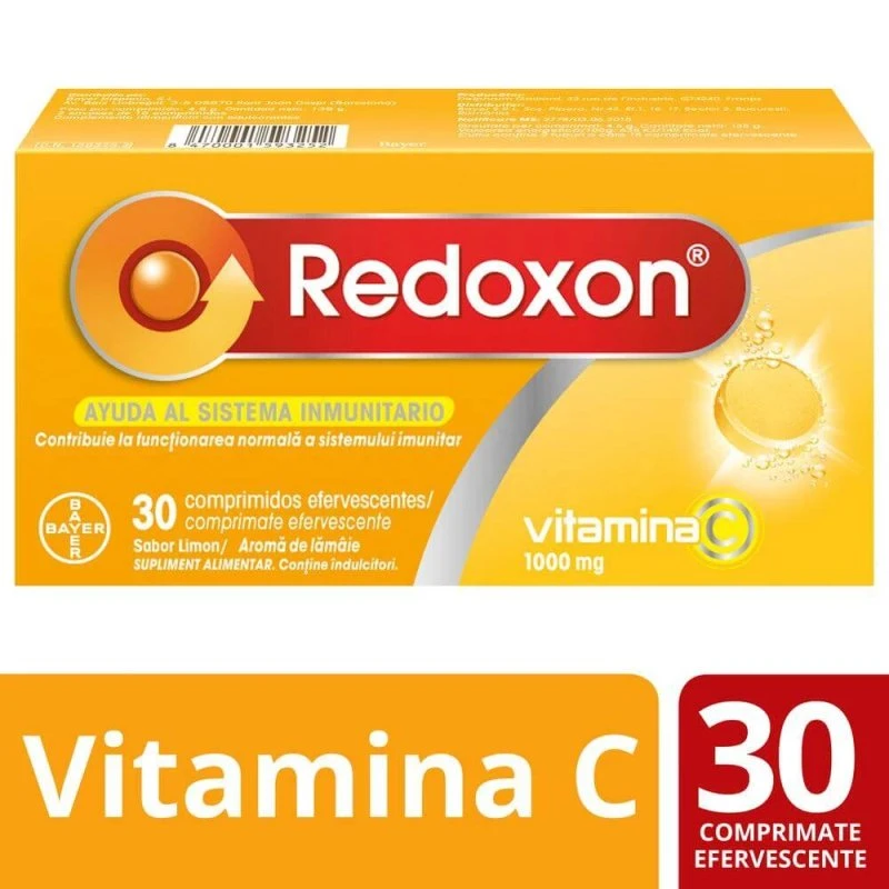 Redoxon Vitamina C 1000 mg Limón 30 Comprimidos Efervescentes