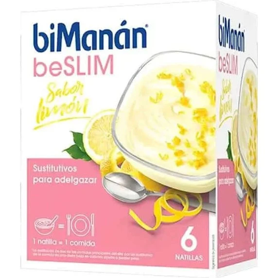 BiManán Beslim Natillas sabor Limón 6 sobres