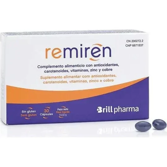 REMIREN 30 Cápsulas - Suplemento para la Salud Ocular y Retina