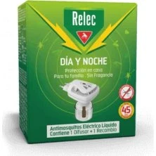 Relec Día y Noche Antimosquitos Eléctrico con Recambio Líquido