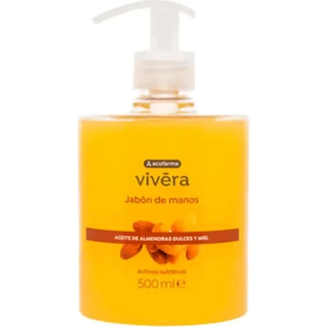 Acofarma Vivera Jabón de Manos Aceite de Almendras y Miel 500 ml