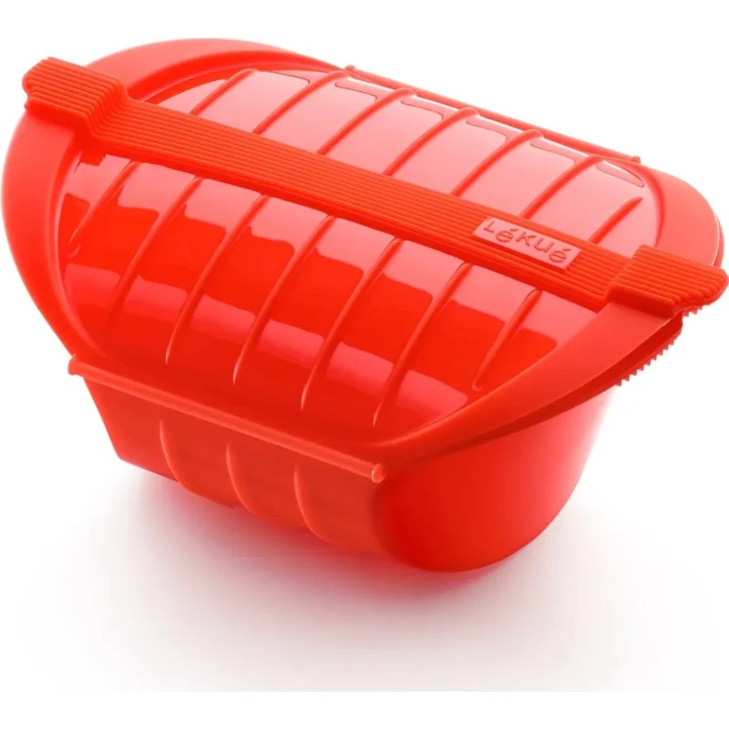 Lékué Estuche de Vapor Hondo Rojo 3-4 Piezas
