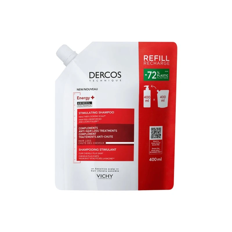 Dercos Energy+ Champú Estimulante Recarga 400 ml