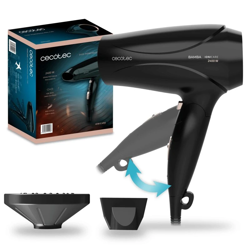 Cecotec IoniCare 5450 Power&Go Pro Fire 2400W Negro