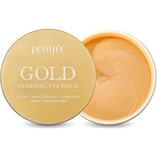 Petitfee Parches Oculares de Hidrogel con Oro, 60 Piezas