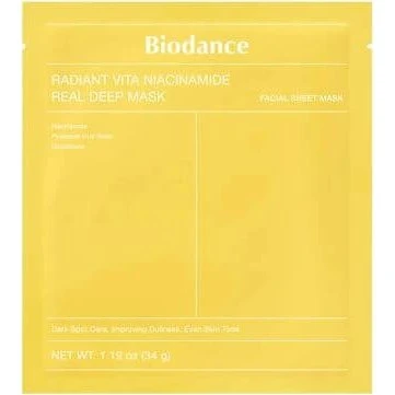 Biodance Radiant Vita Niacinamide Real Deep Mask 34g