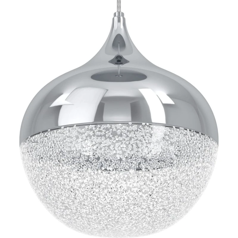 Lámpara colgante LED Stars of Light Mioglia cromada, Ø 58 cm, 10 luces