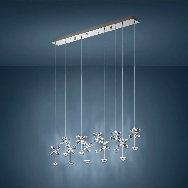 EGLO Stars of Light Lámpara colgante LED Pianopoli Cromada 87 cm