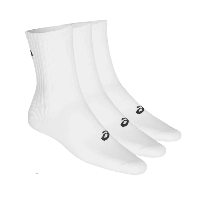 Asics Calcetines de Fitness Training Crew Blanco (Pack de 3)