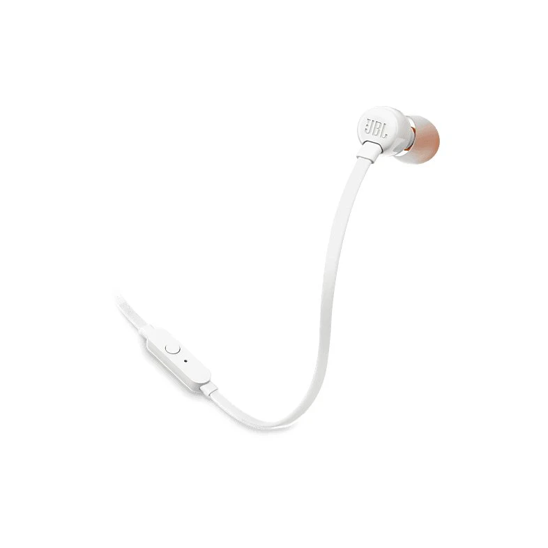 JBL Tune 110 Auriculares Intraurales con Micrófono, Blanco