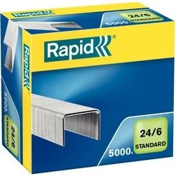 Rapid 24/6 Grapas Galvanizadas (5000 Unidades)