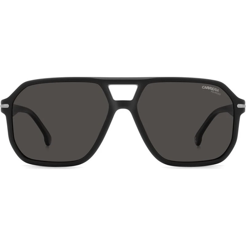 Carrera 302/S Gafas de Sol Hombre Negras Cuadradas Polarizadas 59mm