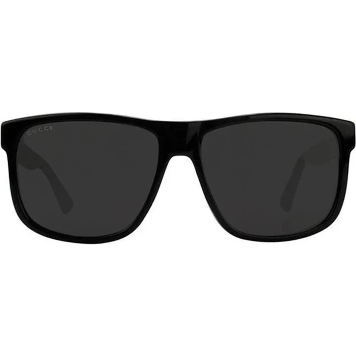 Gucci GG0010S Gafas de Sol Cuadradas para Hombre - Negro/Gris