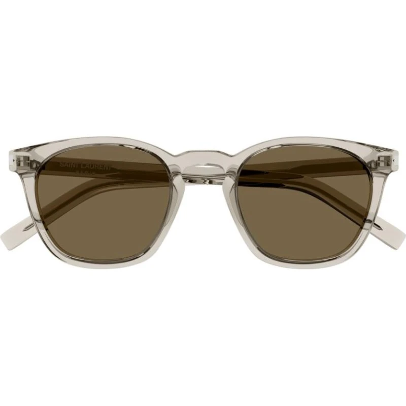 Saint Laurent Gafas de Sol SL 28 Pantos Marrón/Beige Unisex