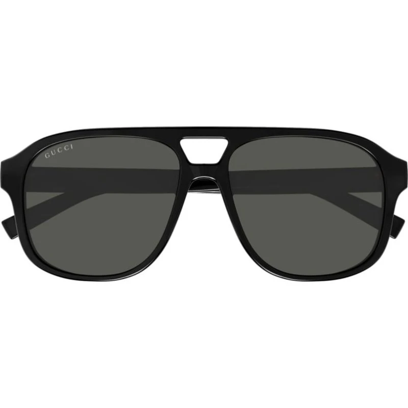 Gucci Gafas de Sol GG1856S Hombre Piloto Negro Gris 57mm